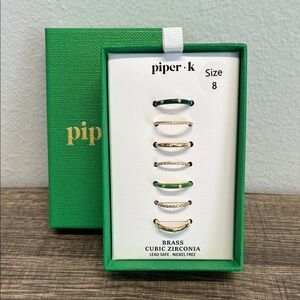 Piper K | Stackable Ring Set ~ Size 8 & Size 9
